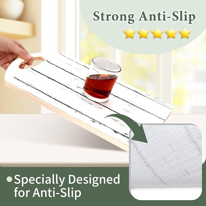 Shelf Liner for Kitchen Cabinets Non Adhesive Drawer Liner 17in x 20FT White - Image 2