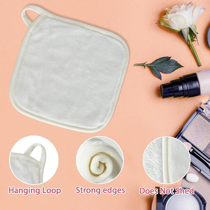 Makeup Remover Cloth, Makeup Remover Pads Microfiber Face Washcloth - Image 4