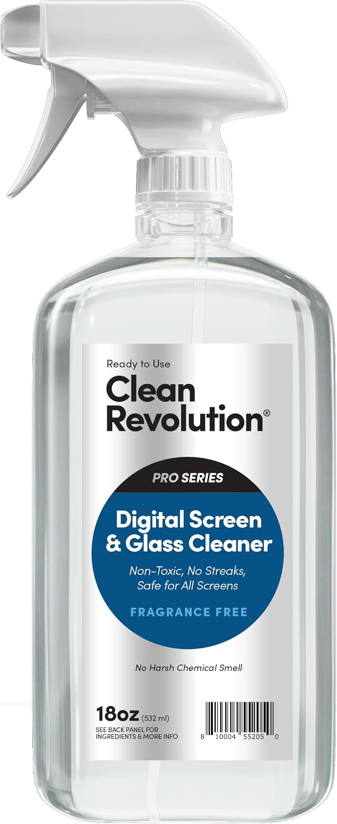 Clean Revolution Pro Digital Screen and Glass Cleaner, Spray and Wipe TV Screens by CleanRevolution
