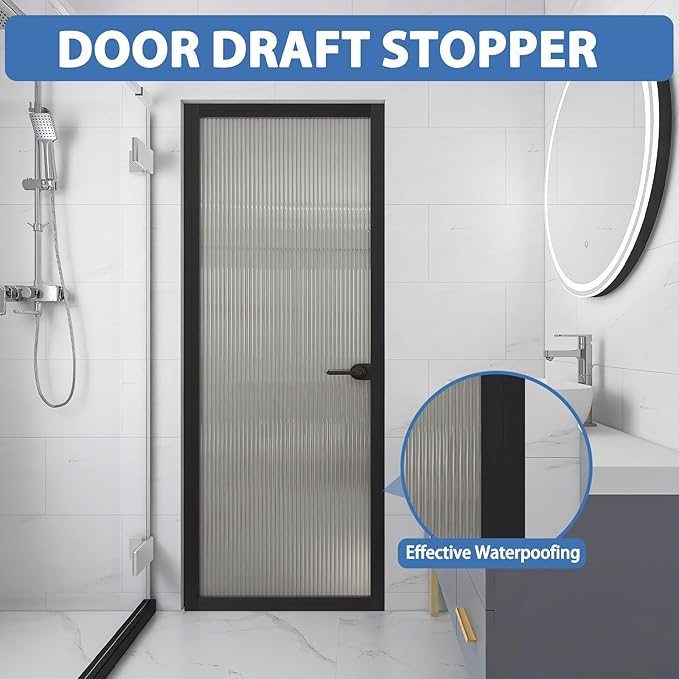Weather Stripping Door Draft Stopper Flexible Self Adhesive Silicone Door Seal - Image 5