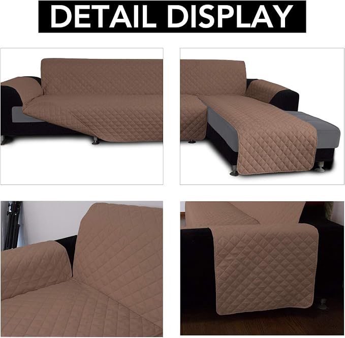 Easy-Going Sofa Slipcover L Shape Sofa Cover Sectional Couch Cover Chaise Slip - Image 3