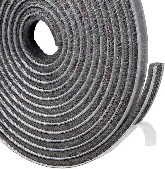 TORRAMI Felt Pile Weather Stripping 11/32 inch x 3/16 inch x 16 ft, Sliding by TORRAMI