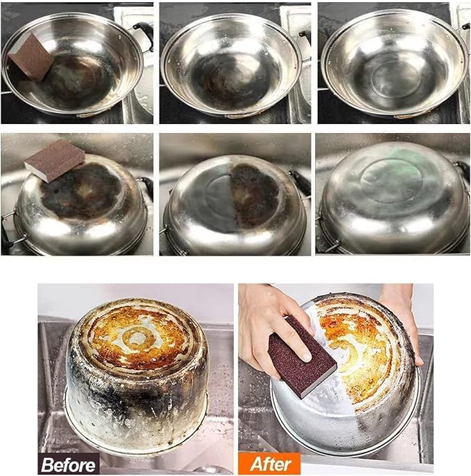5 Pack Emery Magic Wipe Sponge, Nano Carborundum Sponge, Emery Sponge Brush - Image 7