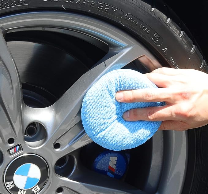 SimpleHouseware Car Wash Sponge Wax Microfiber Applicator Pads - Image 3