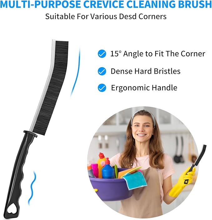 4TH Multi-Purpose Hard Bristle Crevice Cleaning Brush -Deep Reach Gap Cleaning - Image 2