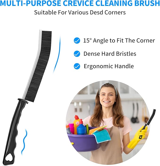 4TH Multi-Purpose Hard Bristle Crevice Cleaning Brush -Deep Cleaning Essential - Image 3