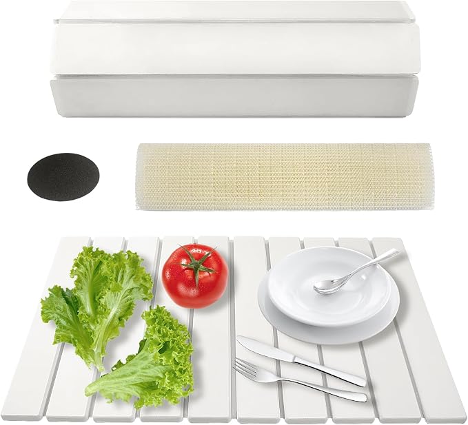 Stone Drying Mat for Kitchen Counter Square, 23.62"x15.35", Collapsible Quick by Unknown