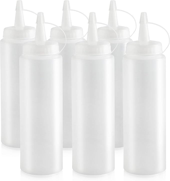 New Star Foodservice 26115 Squeeze Bottles, 8 oz - Image 2