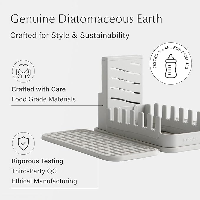 Dorai Home Collapsible Dish Drying Rack and Stone Pad – Foldable Rack - Image 5