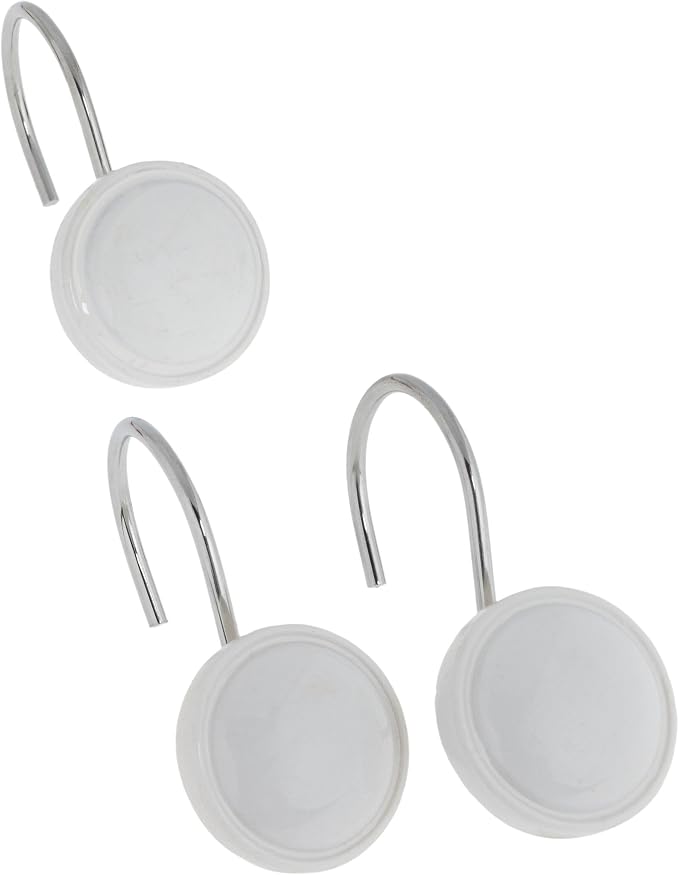 Carnation Home Fashions Color Rounds Ceramic Resin Shower Curtain Hook by WehomeHousewareeInc