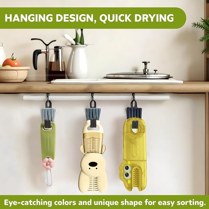 Cup Lid Cleaning Brush, 3 in 1 Lid Cleaner - Image 7