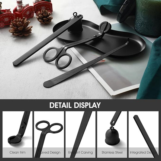 PATOISE 4 in 1 Candle Accessory Set Mini, Candle Wick Trimmer Cutter, Candle - Image 2