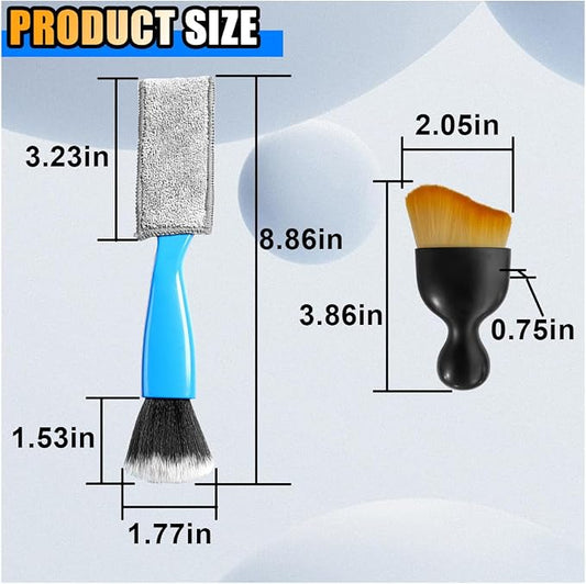 4PCS Car Interior Dust Brush, Soft Bristles Cleaning Brush Car Detailing Brush - Image 2