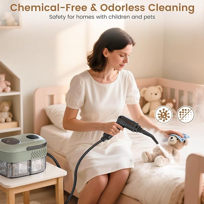 2500W Handheld Steam Cleaner, 3-Level Adjustable Steam Cleaner - Image 6