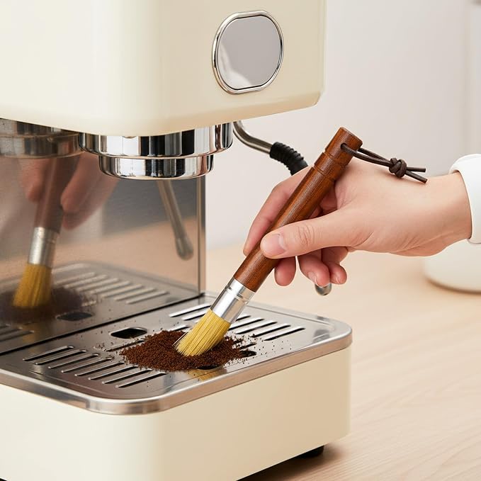 2Pcs Coffee Machine Cleaning Brush Espresso Brush Tools Accessories Wooden - Image 5