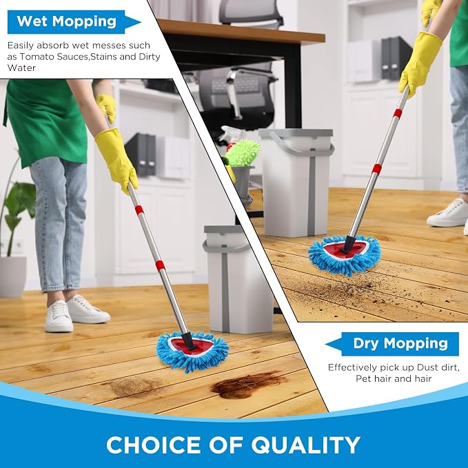 Baderke 3 Pack Chenille Mop Heads Replacements Compatible - Image 4