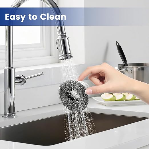 5Pcs Steel Wool Scrubber with Handle - Image 5