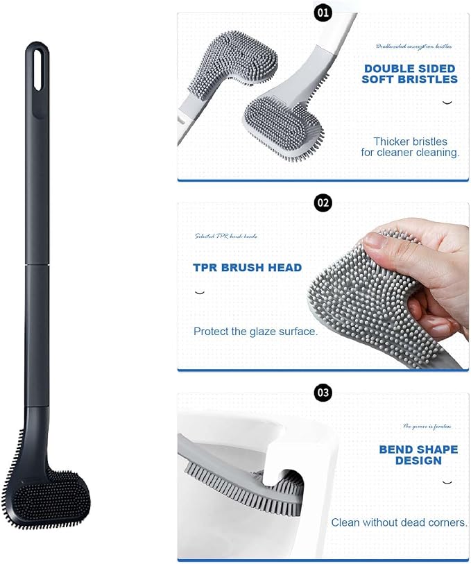 Toilet Brush, Long Handle Golf Toilet Brush - Image 7