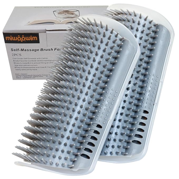 Extended 2 Pack Self Grooming Cat Brush - Image 7