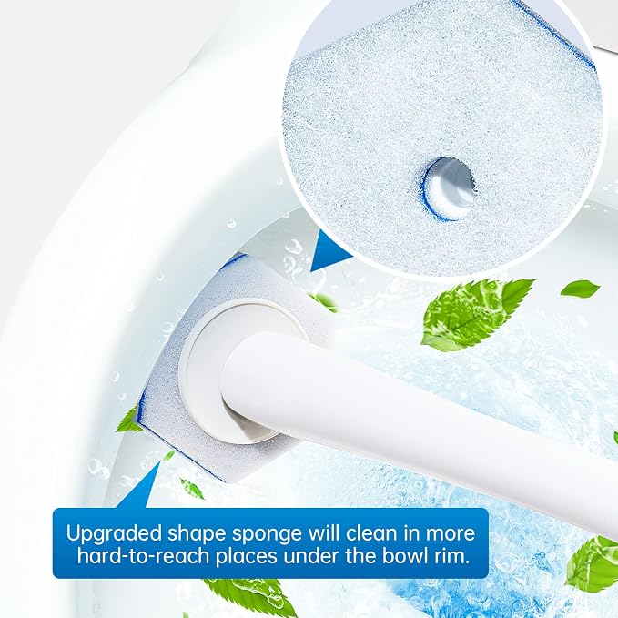 Aimery 100 Counts Blue Disposable Toilet Bowl Cleaning Refills Make Toilet And - Image 7