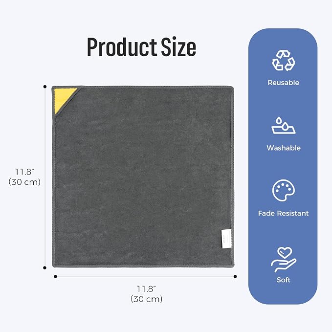 loukin 4 Pack Magnetic Whiteboard Cleaning Cloth, Dry Erase Cleaning Cloth - Image 6