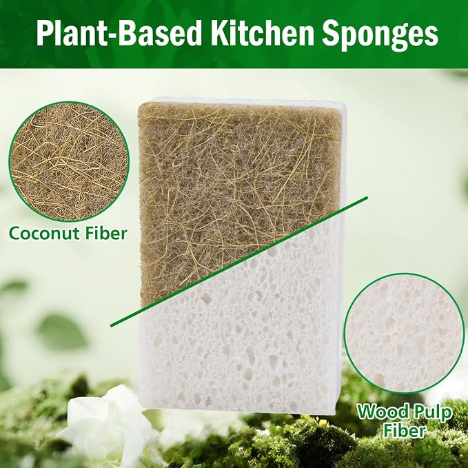 YoleShy Natural Sponges Kitchen Biodegradable Dish Sponge - Image 4