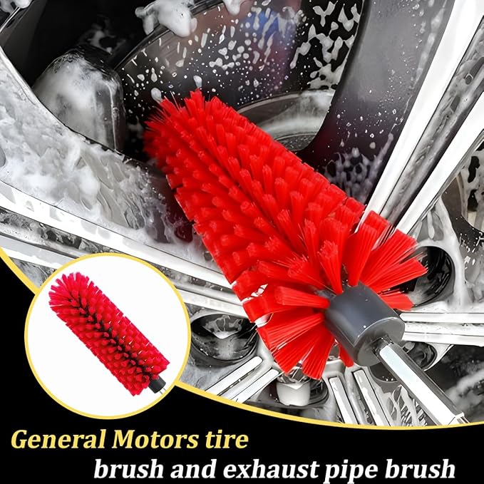 Drill Brush for Car Wheel, Soft No Scratches Vehicle Rim Cleaning Brush for - Image 6