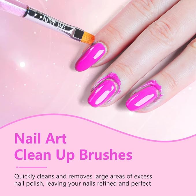 BQAN Nail Art Clean Up Brushes, Nail Art Tools - Image 2