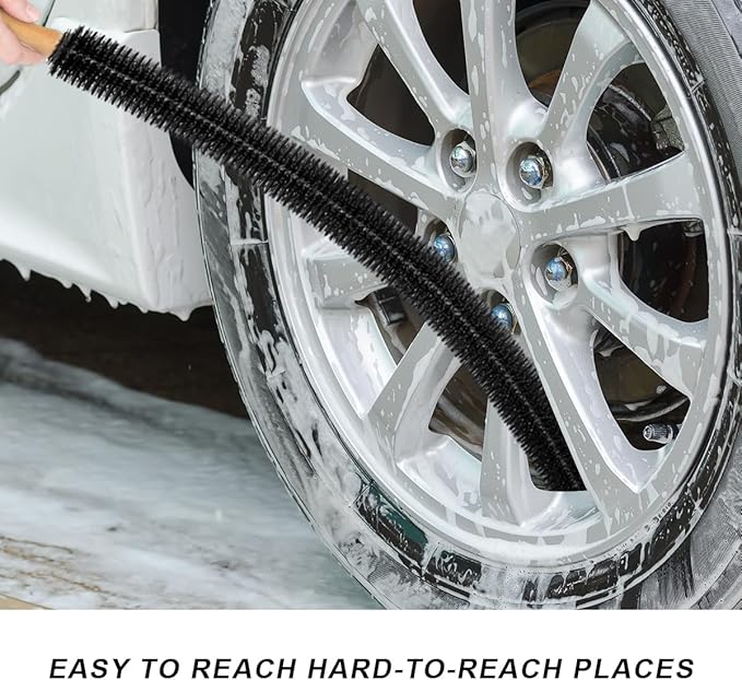 Radiator Cleaner Brush, 30 Inches Flexible Radiator Duster Cleaning Brush - Image 5