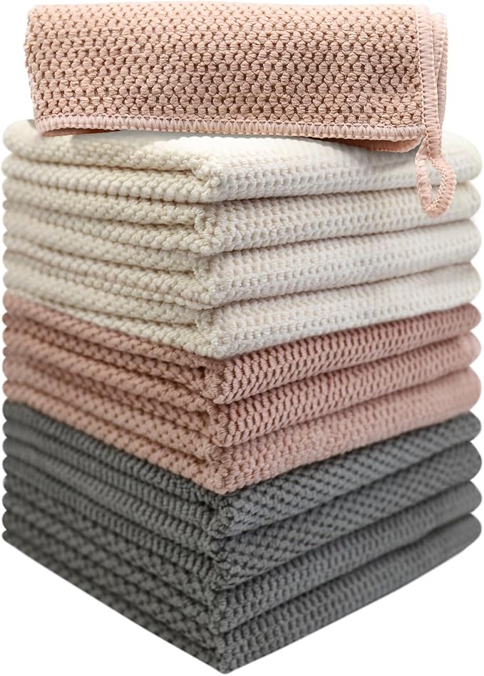 K&janet6am Dish Cloths for Washing Dishes, 12 Pack Kitchen Dish Cloths by K%26janet6am
