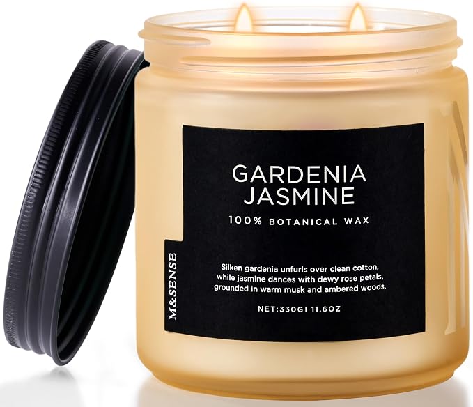 M&SENSE Gardenia Jasmine Scented Candle by MSENSE