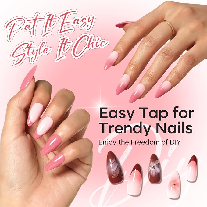 modelones Pat Paint Gel Nail Polish, 2 Colors Soak Off UV Patting Gel Polish - Image 3