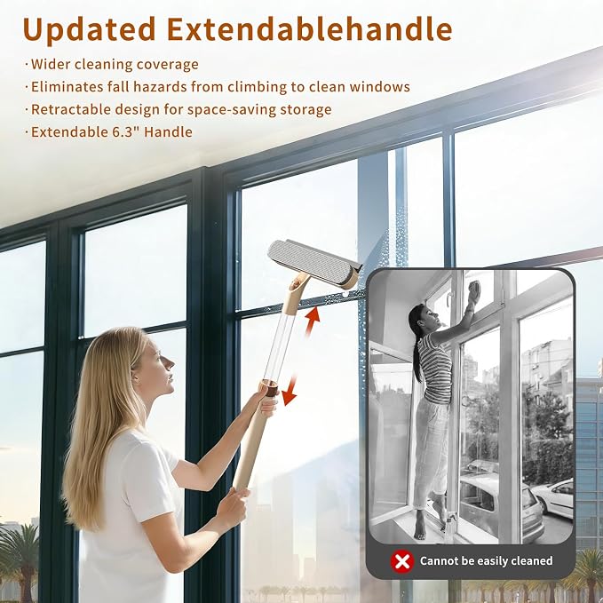5-in-1 Extendable Window Squeegee - Image 2