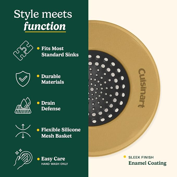 Cuisinart Sink Strainers- 2 Pack Kitchen Sink Drain Strainer & Food Catcher - Image 4