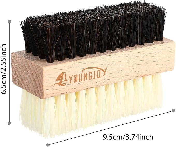 YoungJoy Dual Sided Sneaker Shoe Cleaner Brush Set Shoes Clean Brush Kit - Image 2