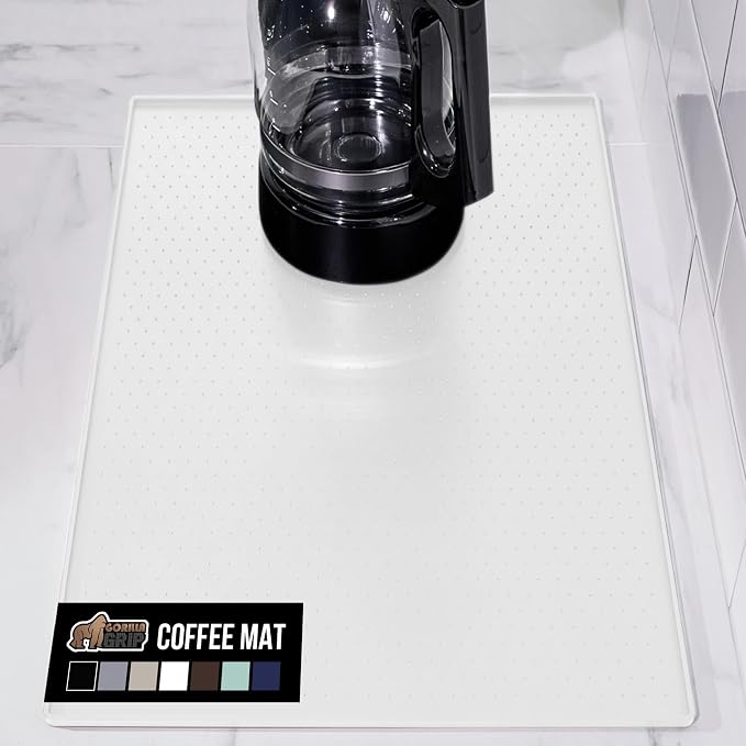 GORILLA GRIP Silicone Coffee Mat, Espresso Machine Bar Accessories, Keep by GorillaGrip