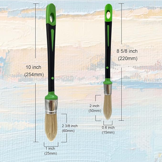 Small Paint Brushes for Touch Ups, Trim Stain Brushes for Sash, Baseboards - Image 3