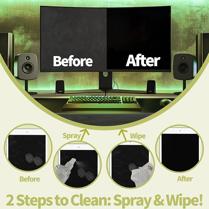 2 Pcs Car Screen Cleaner Accessories, Hatstart Electronic Touch Screens - Image 2