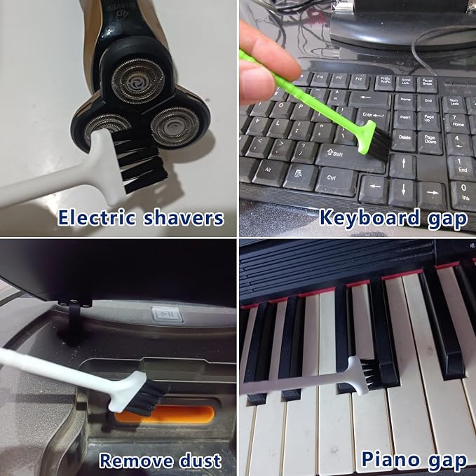 11Pcs Crevice Cleaning Brush Set, Hard Bristle Gap Cleaner Brushes, Tight Spaces - Image 5