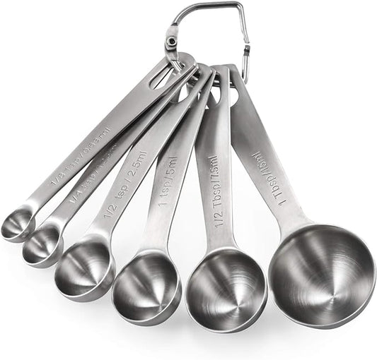 Measuring Spoons: U-Taste 18/8 Stainless Steel Measuring Spoons Set of 6 Piece: by U-Taste