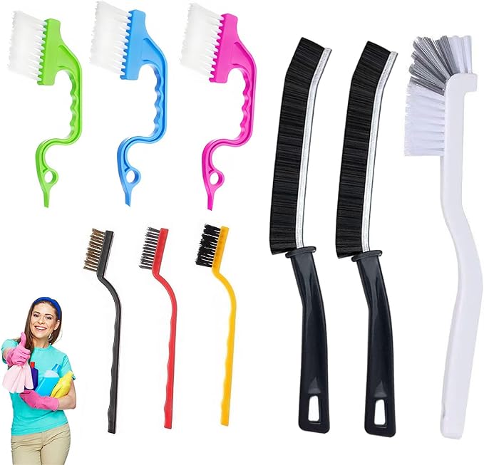 9-Piece Window Track Hard Bristle Gap Cleaning Brush Set, Window Tracks by Unknown