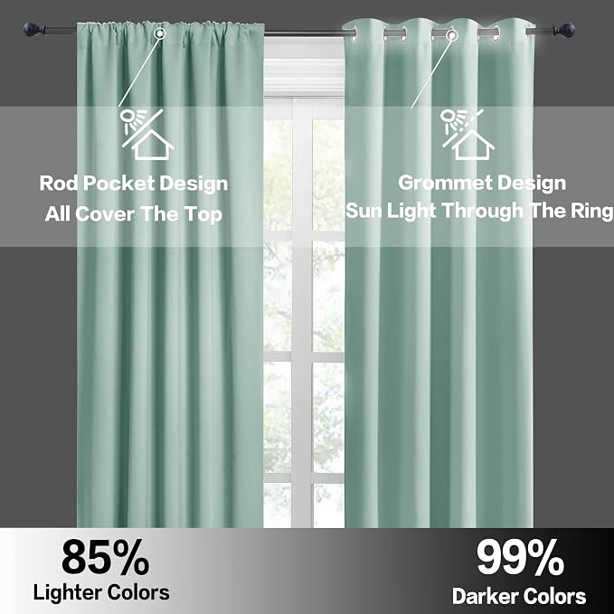 RYB HOME Bathroom Window Curtains - Image 6