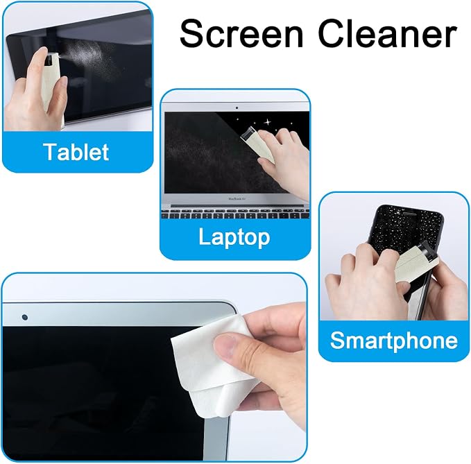 walrfid Car Screen Cleaner Spray, Electronic Touchscreen Mist Cleaning Brush Kit - Image 4