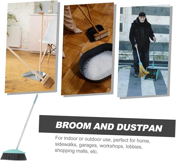 Heavy Duty Handle Broom for Indoor and Outdoor Cleaning Soft Bristles for Dust - Image 7