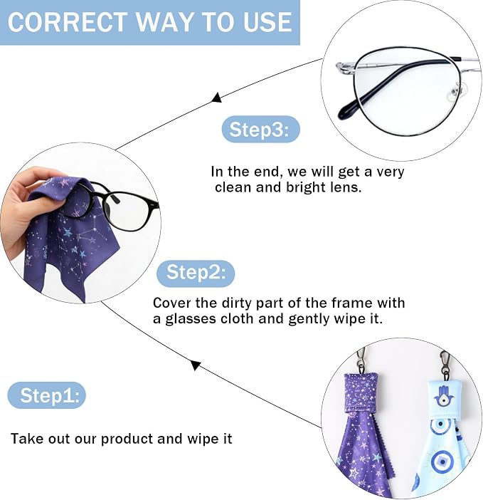 Glasses Cleaning Cloth, Positive Energy Balance - Image 3
