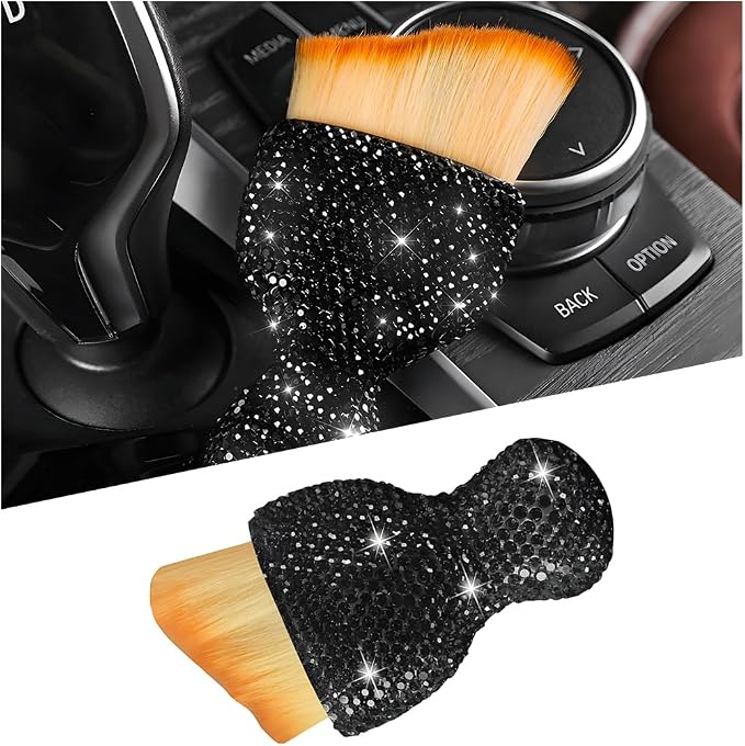 Bling Car Detailing Brush, Crystal Rhinestone Non-Scratch Vehicle Cleaning Dust by Unknown