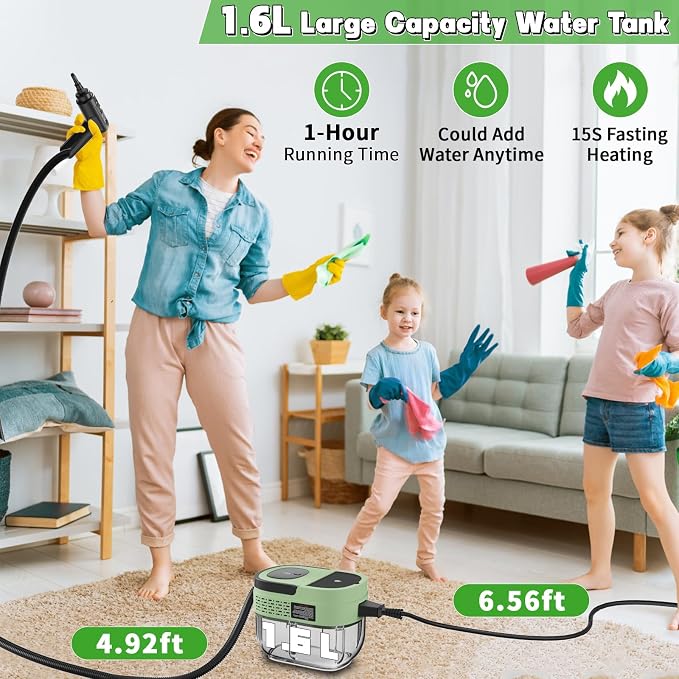 Handheld Steam Cleaner for Home, 2500W High Temperature Pressurized Machine - Image 3