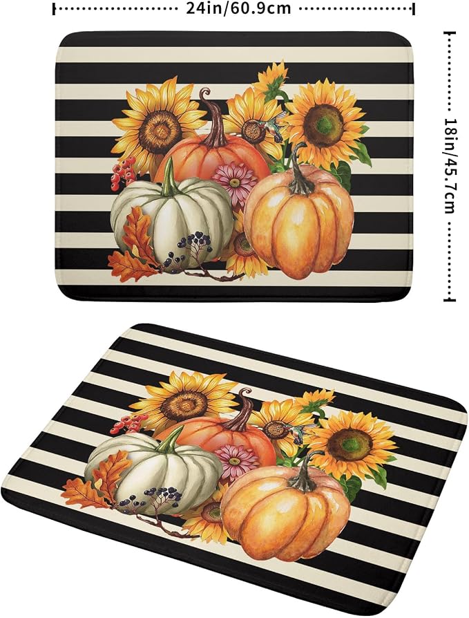 Sunflower Pumpkin Dish Drying Mat - Image 2