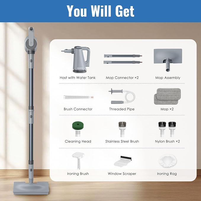 FEPPO Steam Mop & Handheld Steam Cleaner - Image 9