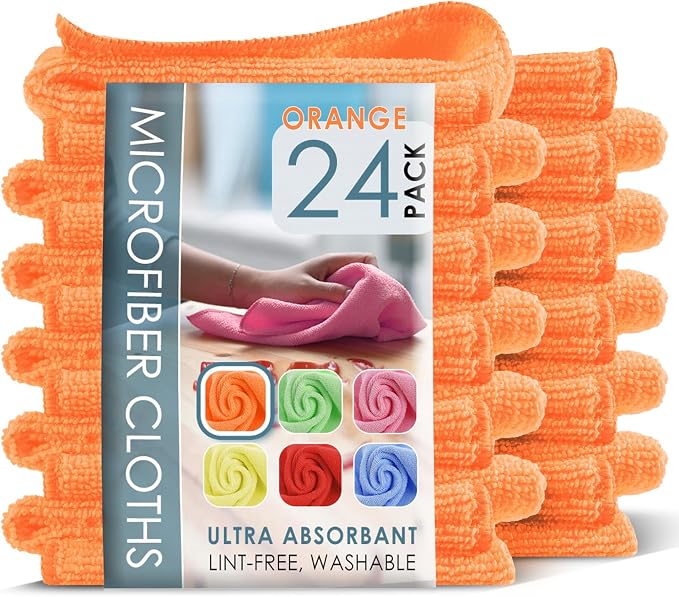 Hearth & Harbor Microfiber Cleaning Cloth, Microfiber Towels by HearthHarbor